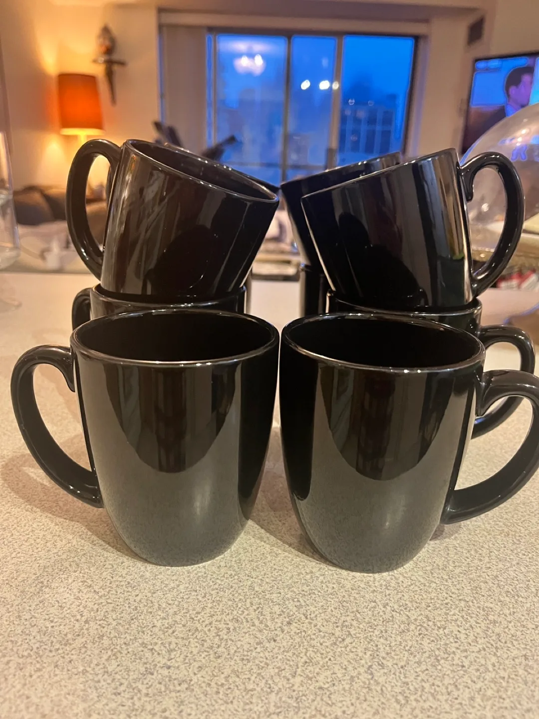 Set of 6 Black Mugs thumbnail