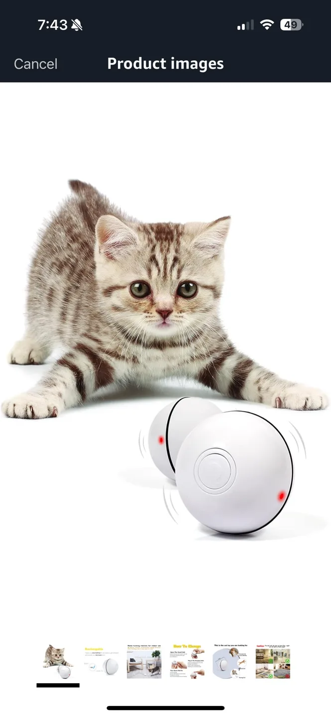 Smart Cat Toy Ball image indicator(3)
