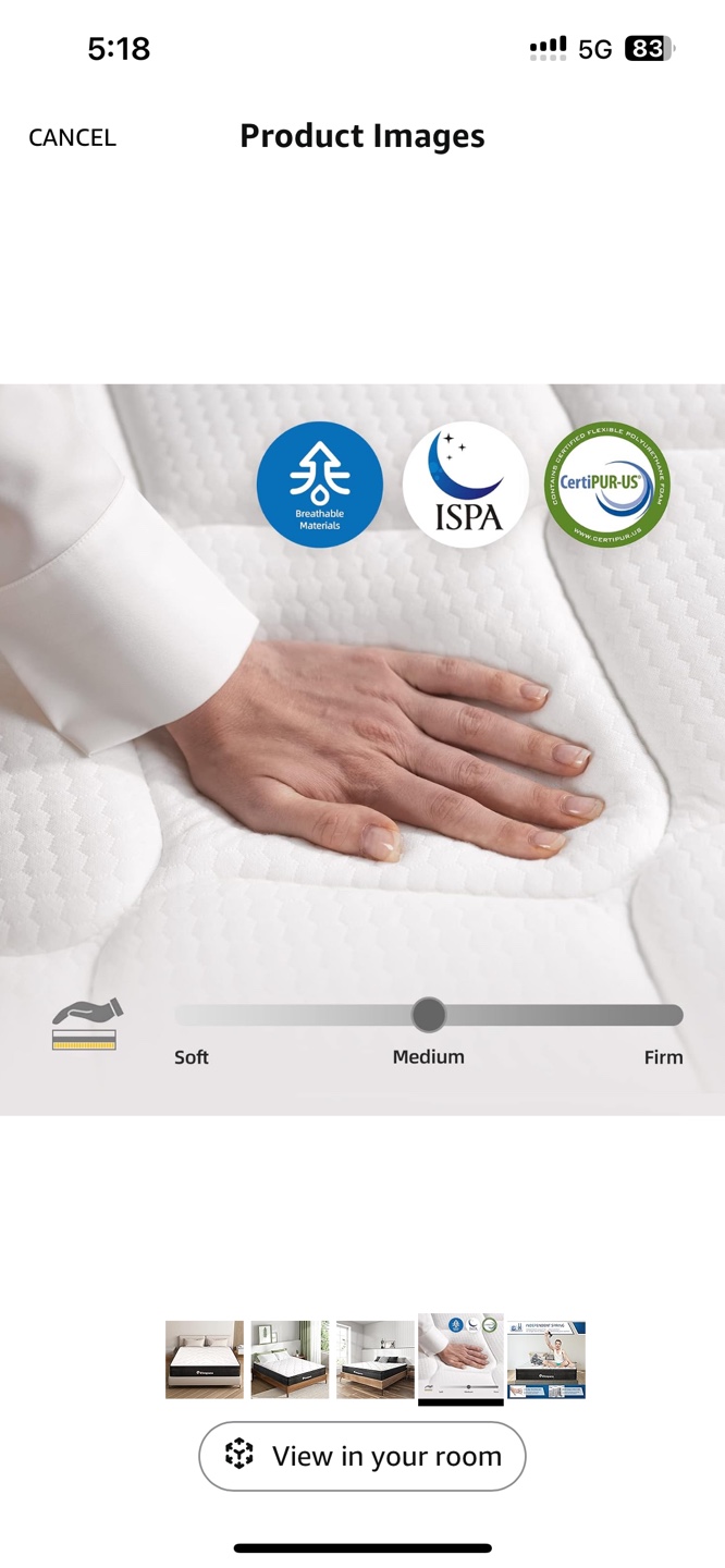 Full Size 10 Inch Memory Foam Mattress - photo 4