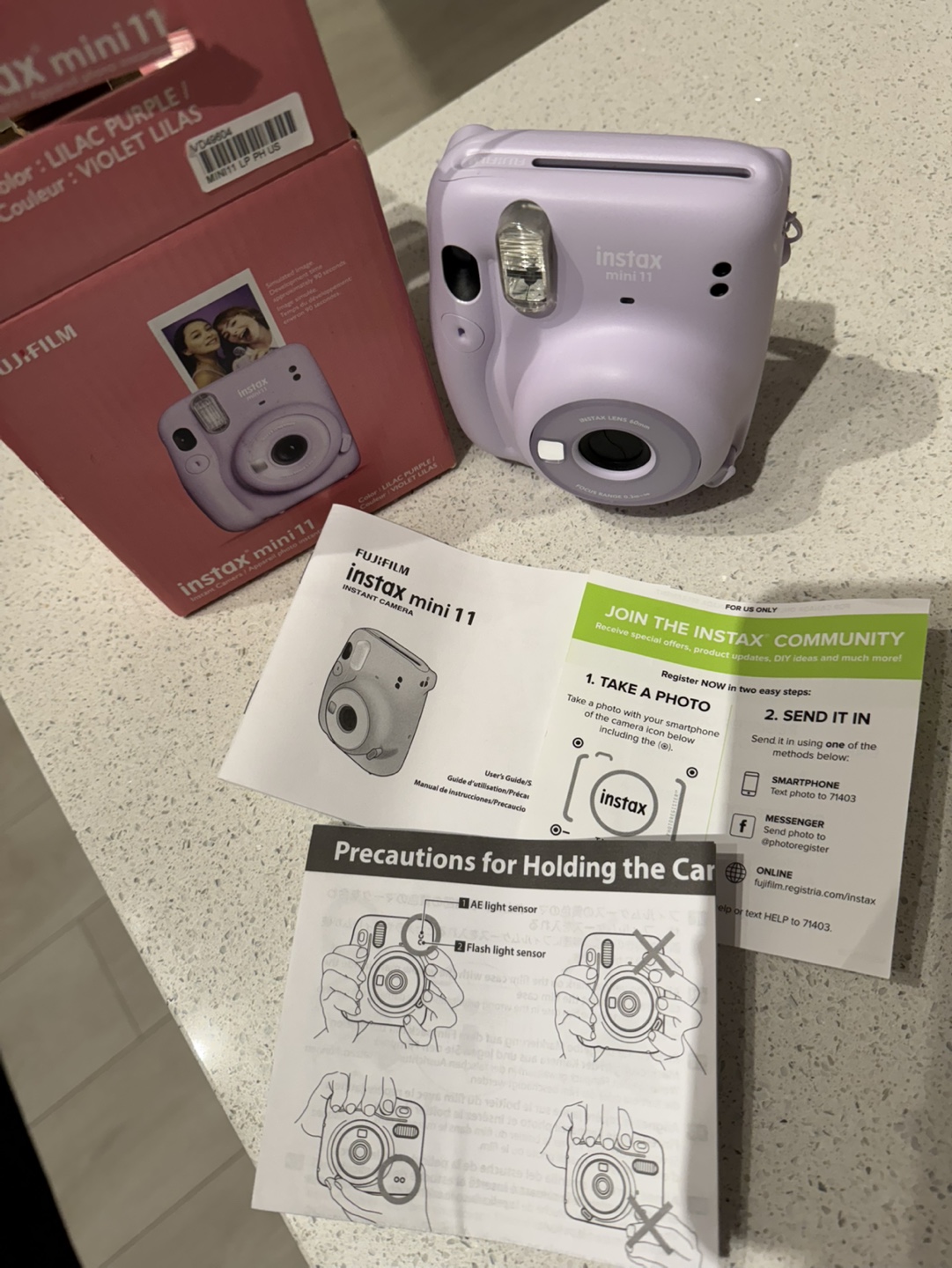 Fujifilm Instax Mini 11 Lilac Purple Instant Camera - photo 3