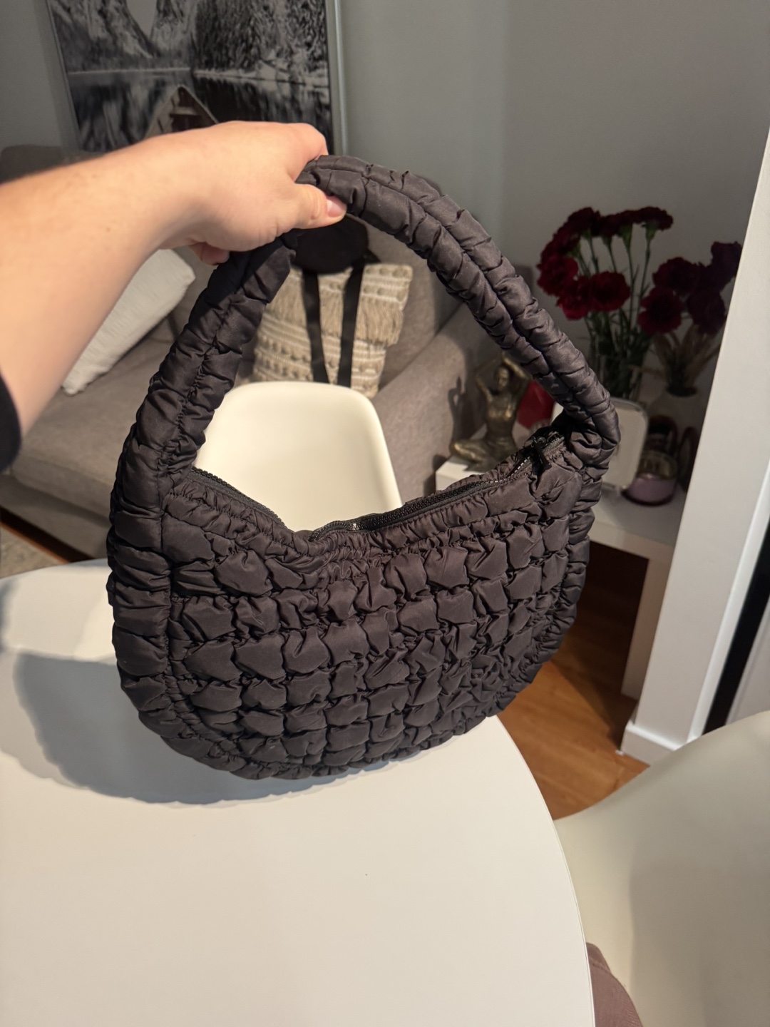 Black Quilted Shoulder Bag
