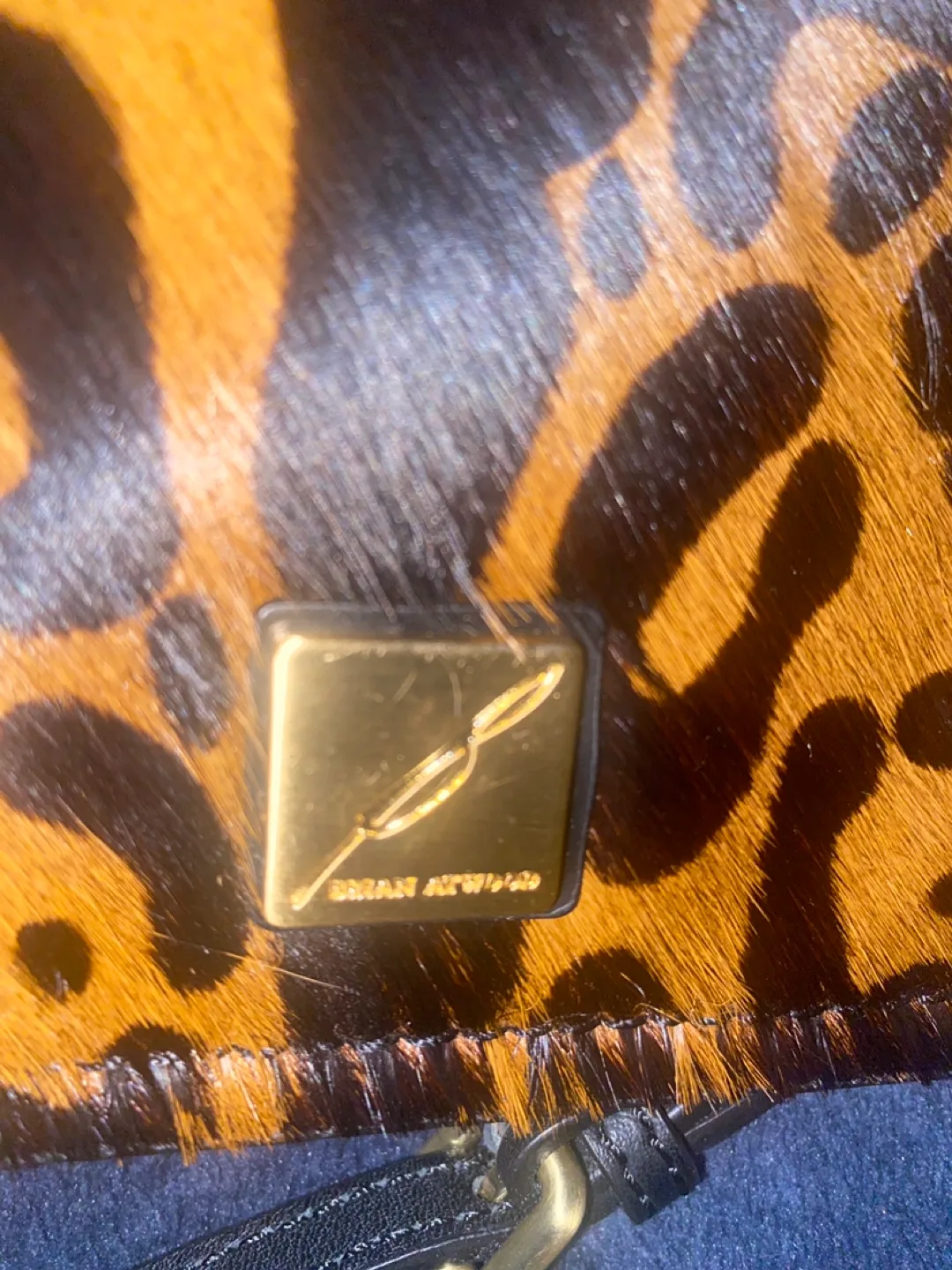 Brian Atwood Leopard Print Crossbody Bag image indicator(5)