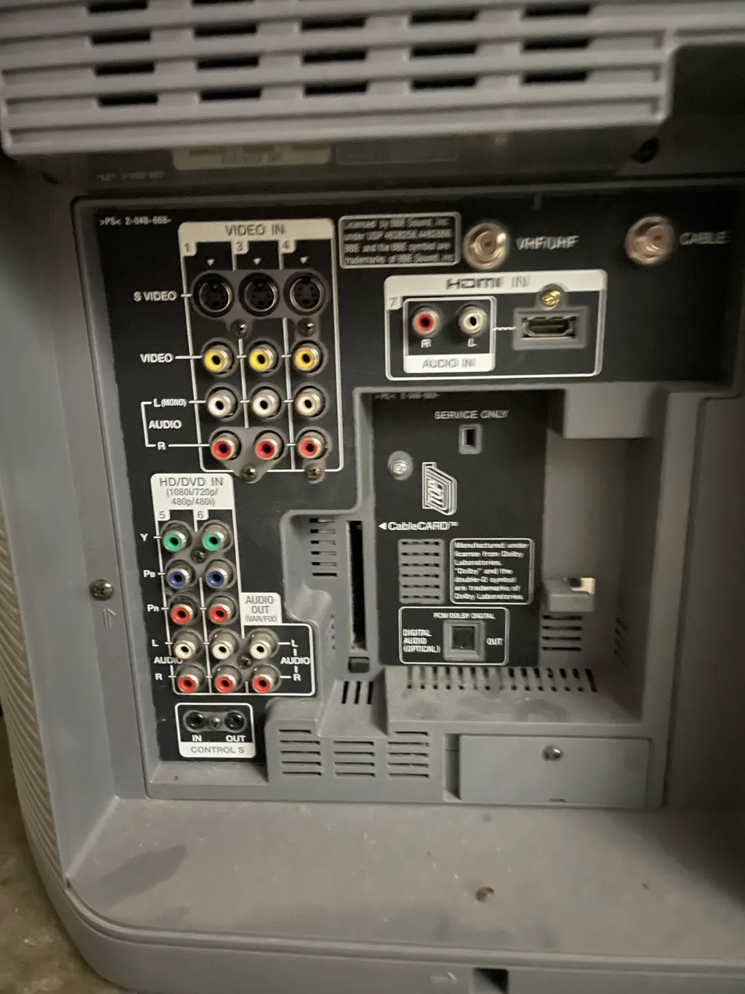 Sony 60 Inch LCD Projection TV image indicator(3)