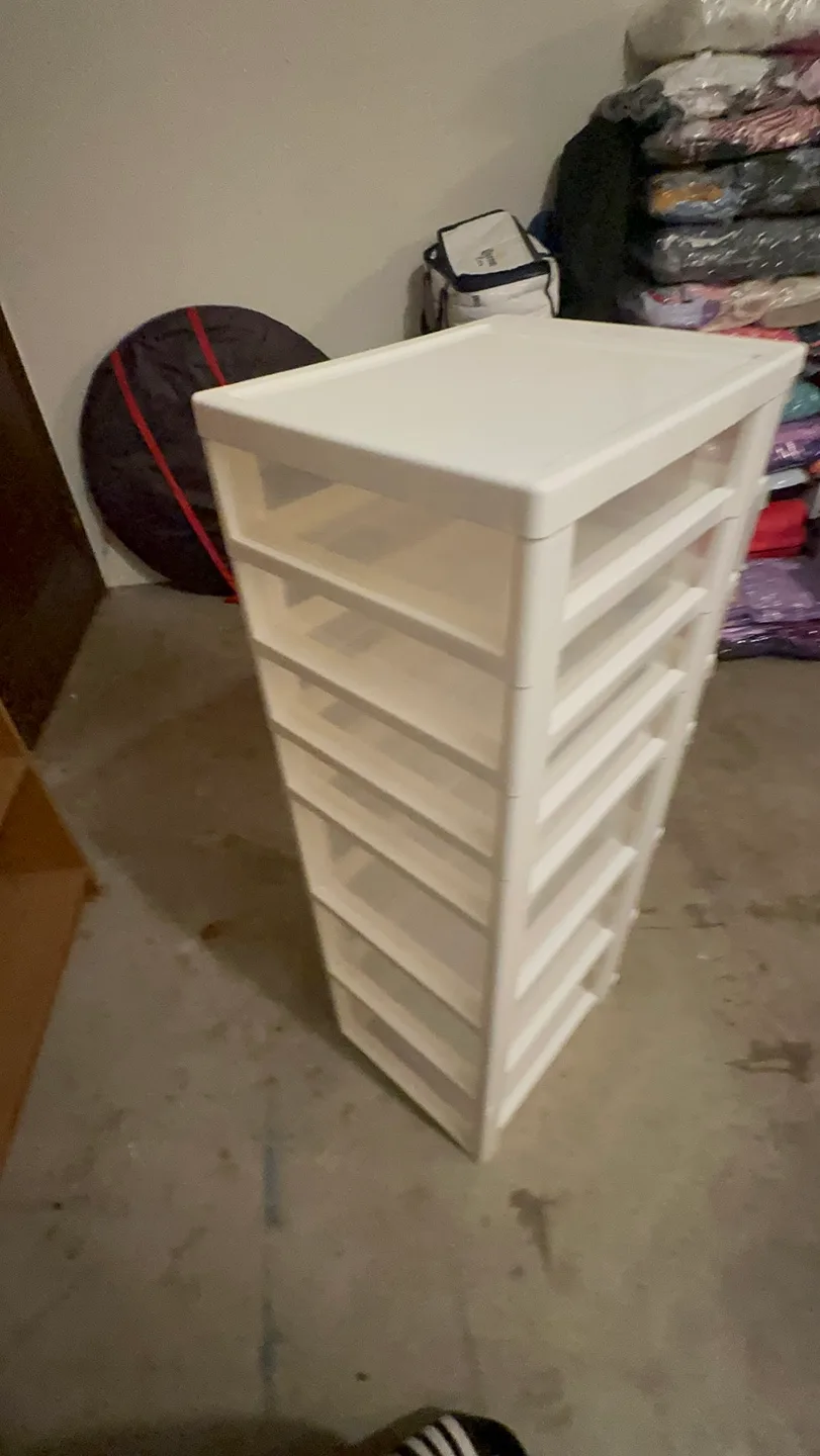 6 Drawer Plastic Storage  - white image indicator(4)