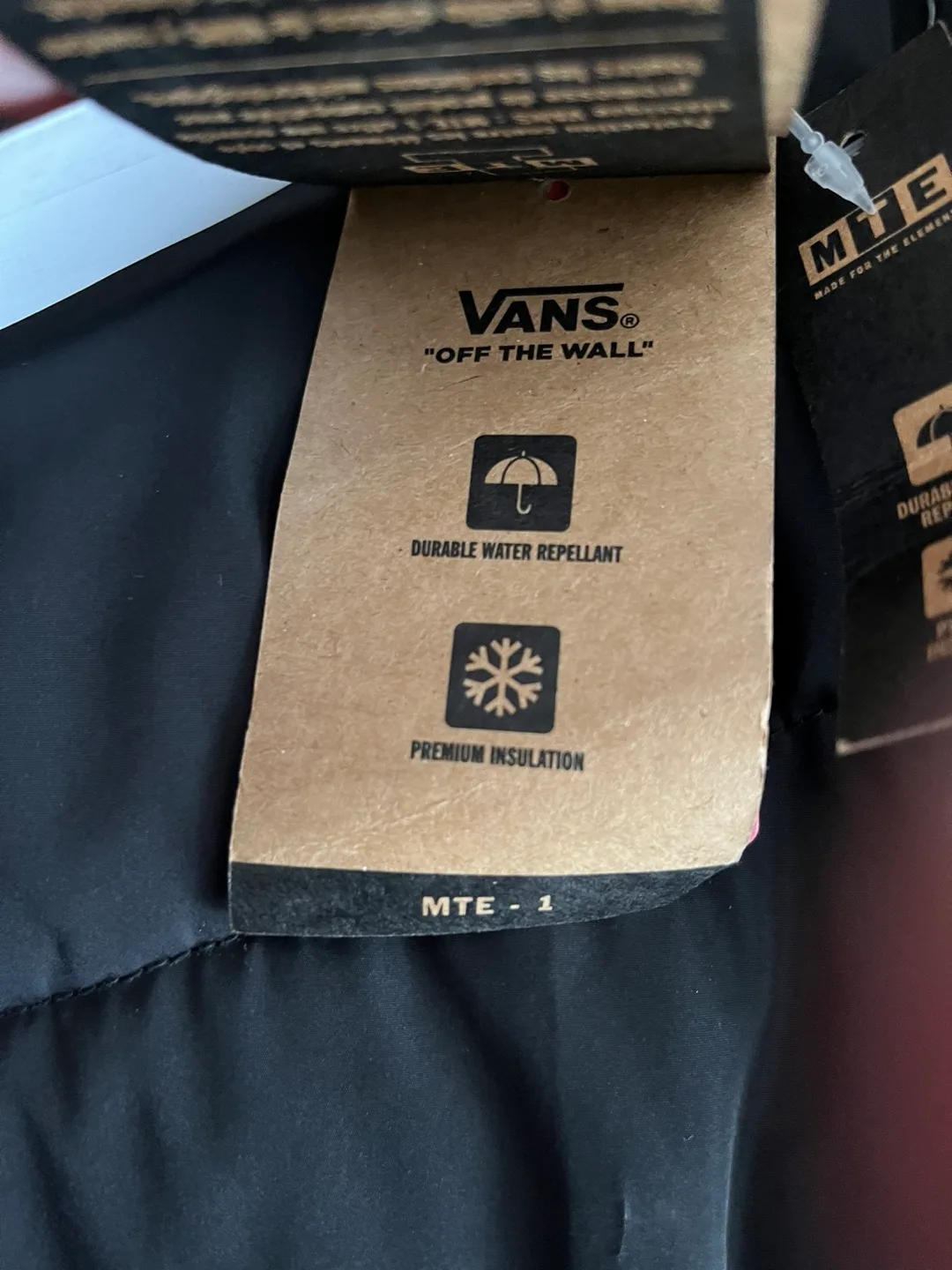Vans Black Puffer Jacket - Size Medium image indicator(5)