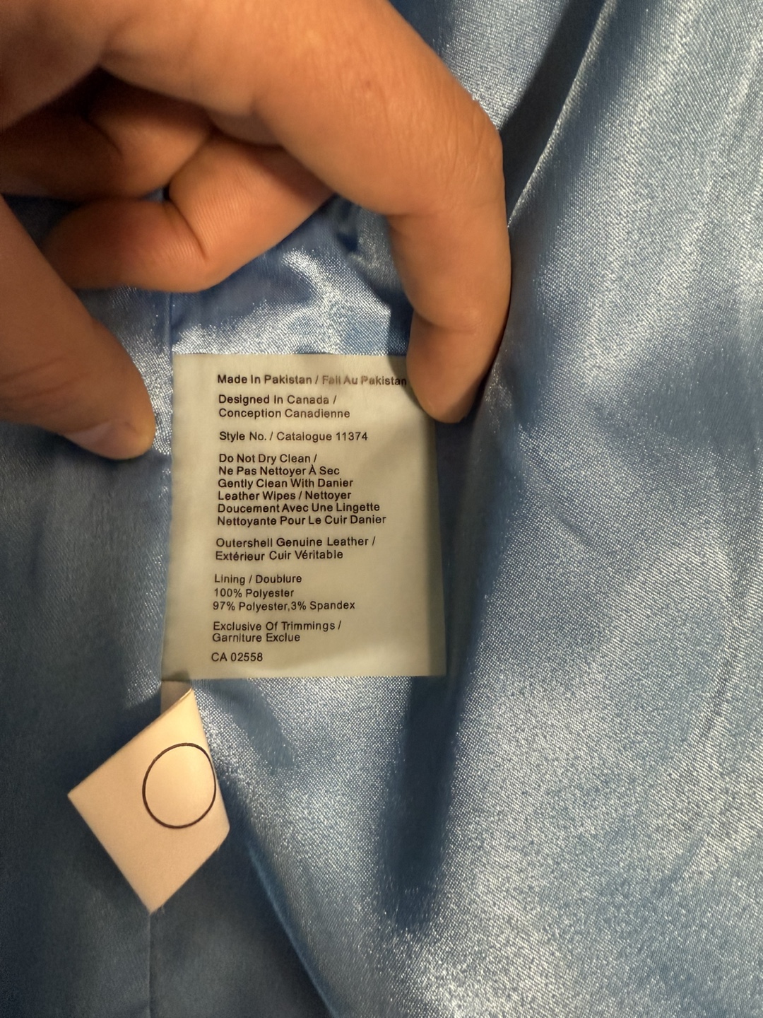 Pink Tartan Blue Leather Jacket - photo 4