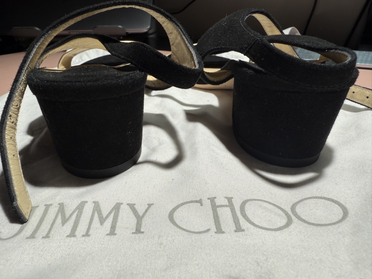 Jimmy Choo Black Suede Sandals - photo 3