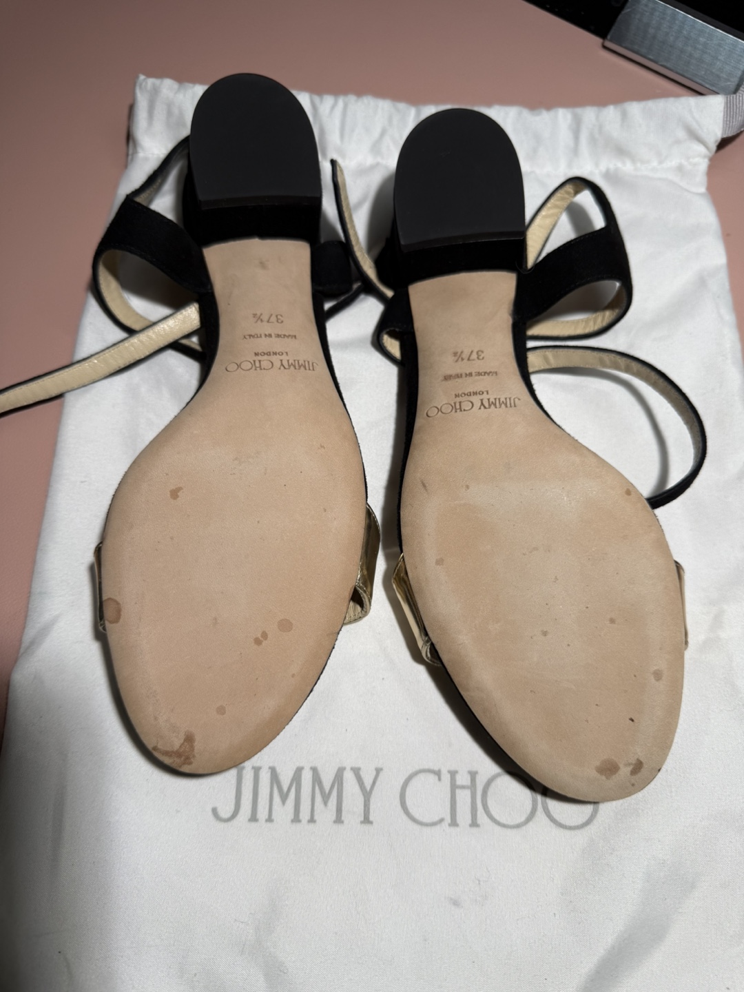Jimmy Choo Black Suede Sandals - photo 2