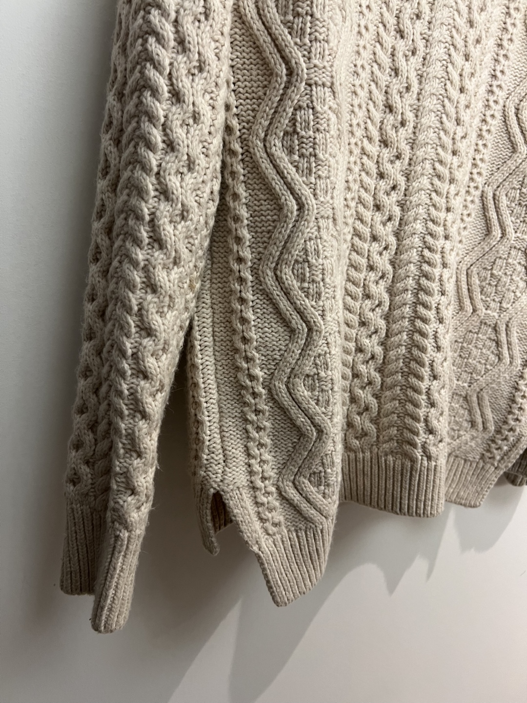 TOPSHOP Cream Cable Knit Cardigan - photo 2