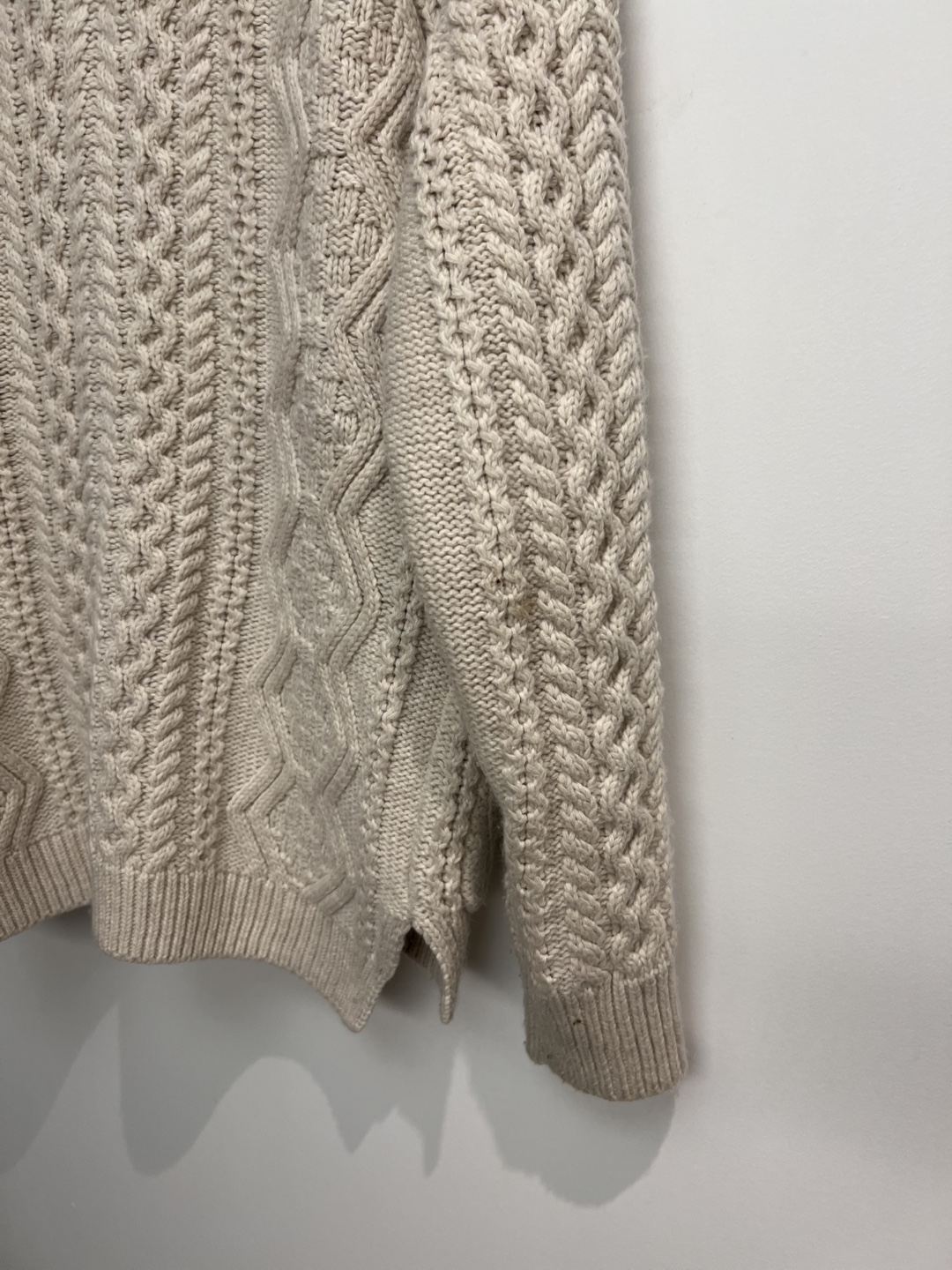 TOPSHOP Cream Cable Knit Cardigan - photo 3