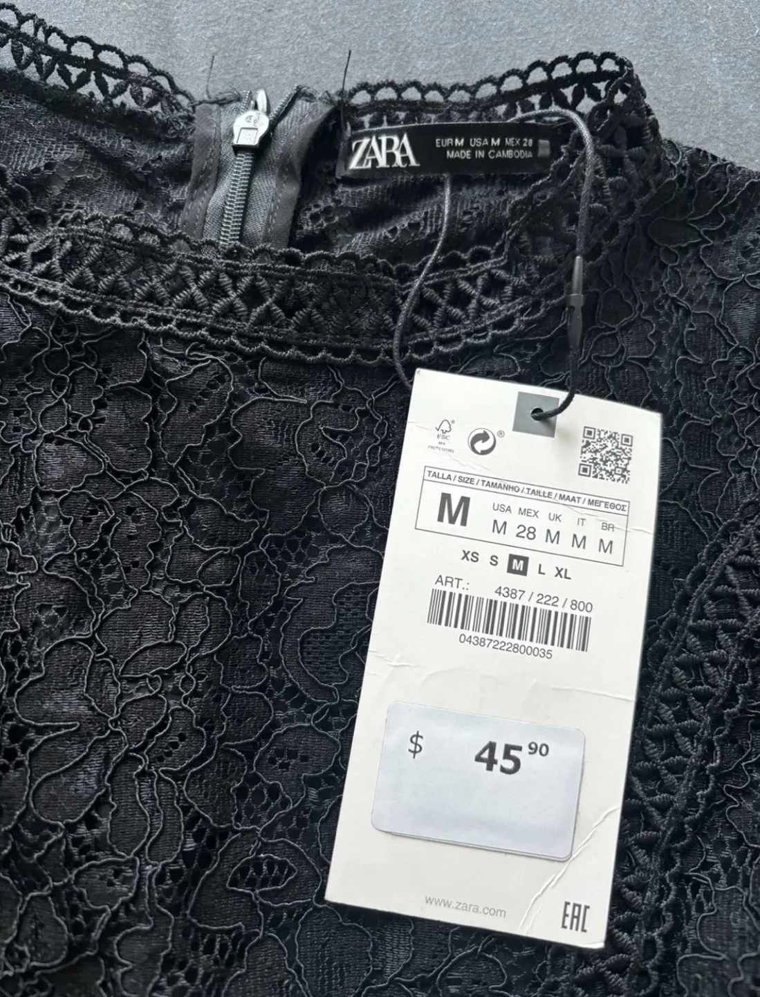 Brand new Zara lace top-medium image indicator(7)