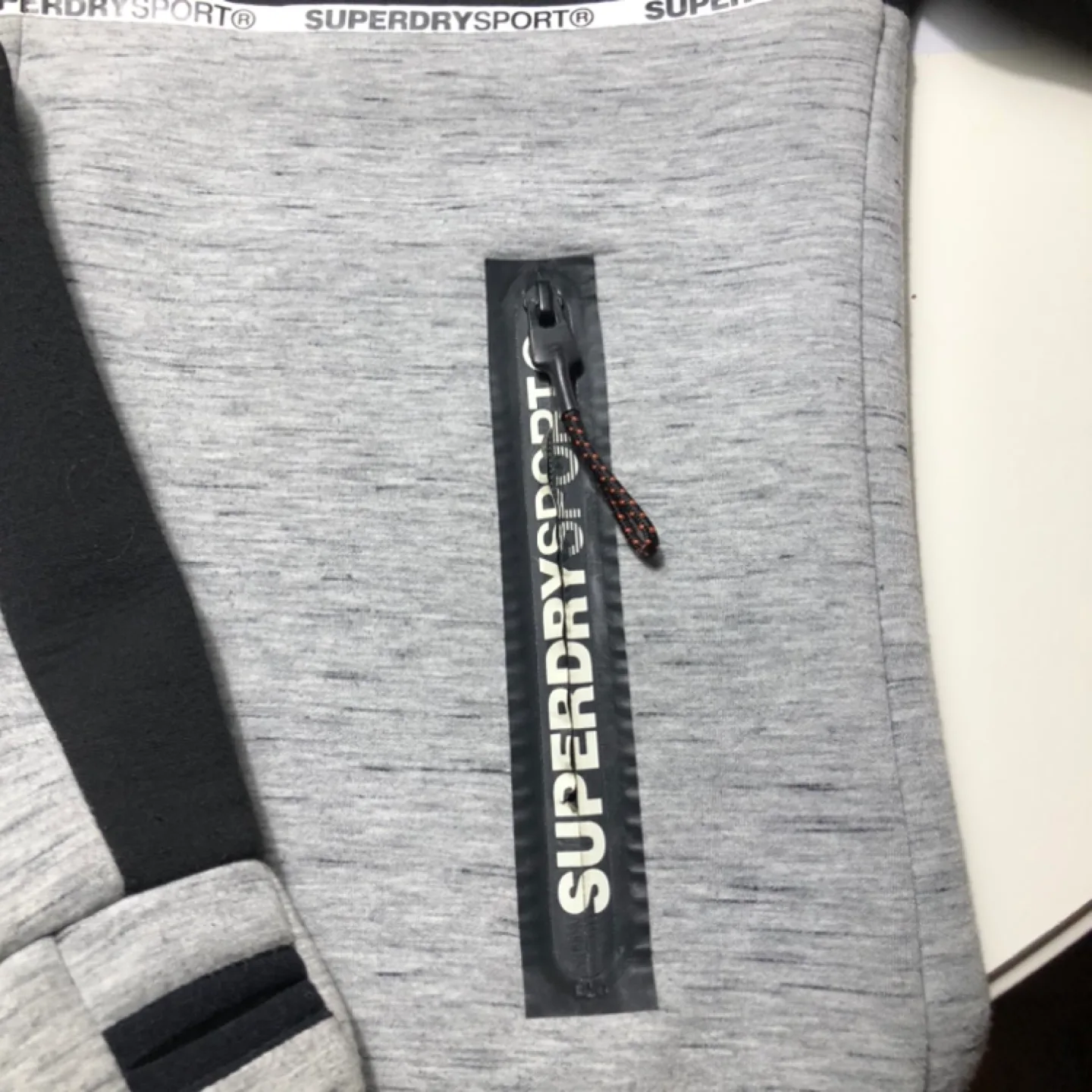 Superdry Gym Tech Colorblock Logo Sport Hoodie Size M image indicator(7)