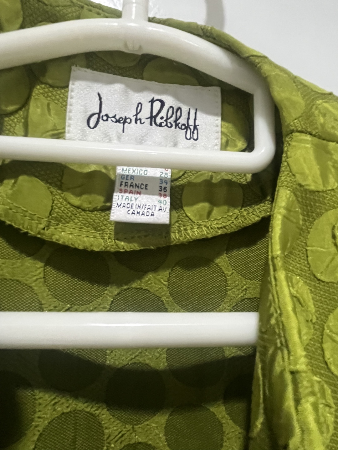 Joseph Ribkoff Green Polka Dot Jacket - photo 2