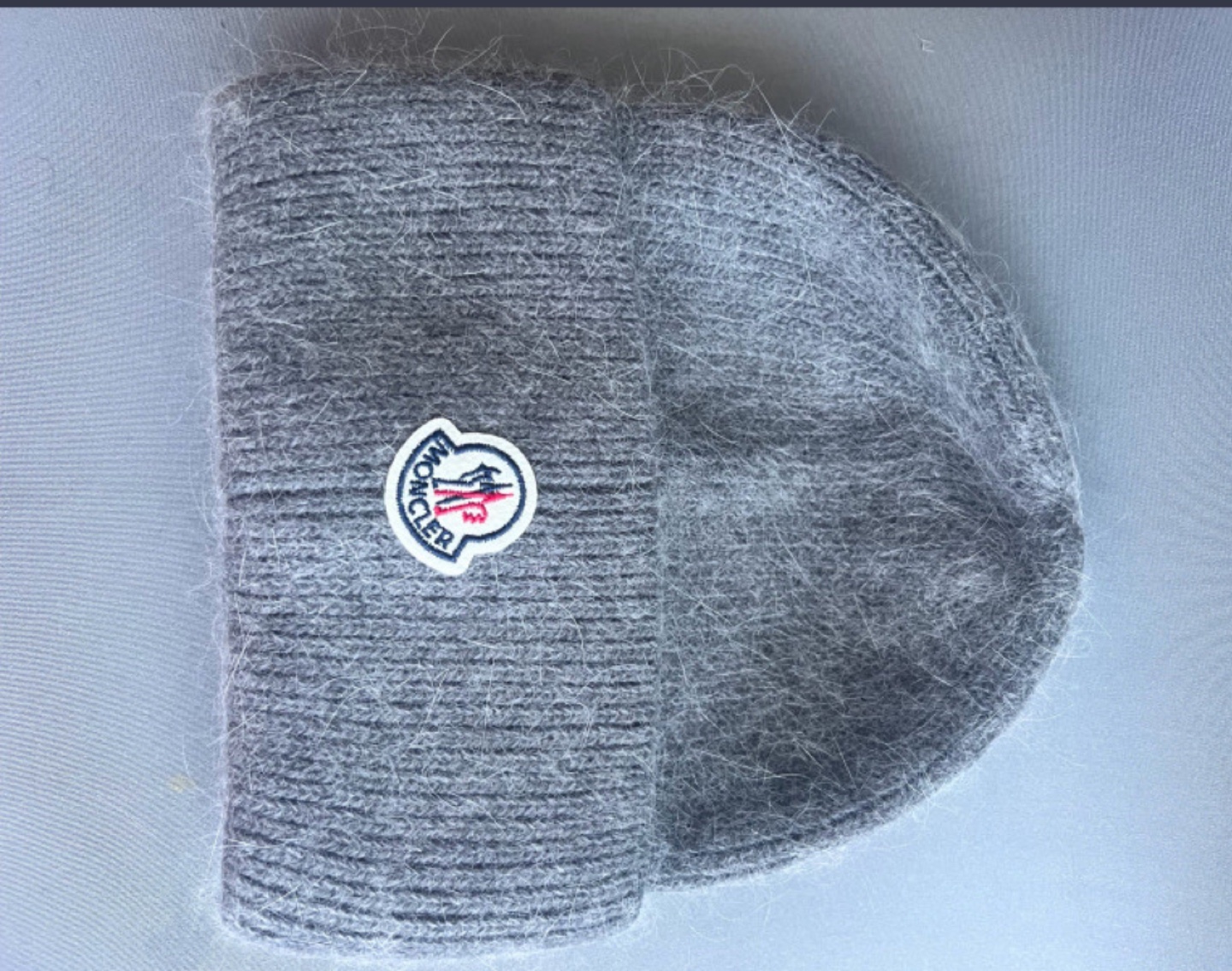 Moncler Grey Knit Beanie