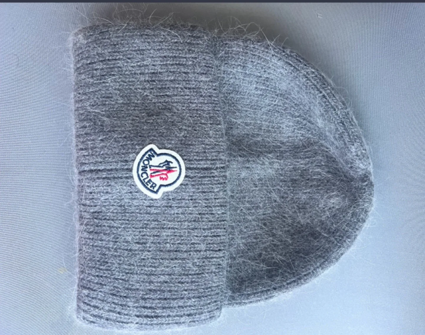 Moncler Grey Knit Beanie thumbnail