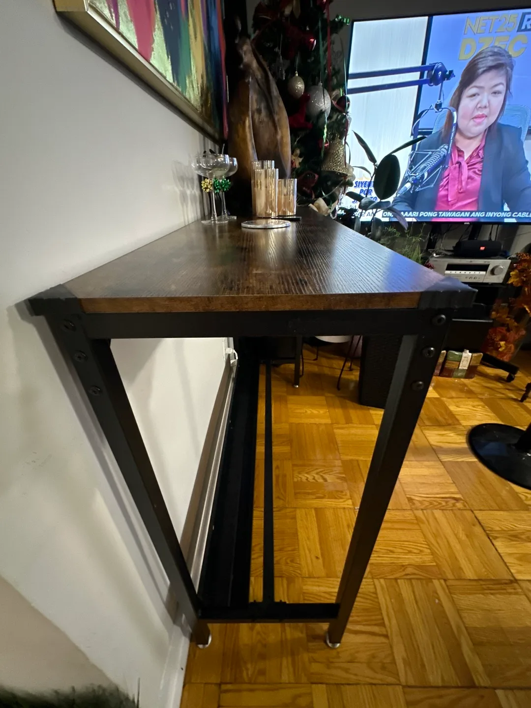 Industrial Console Table with Shelf image indicator(2)