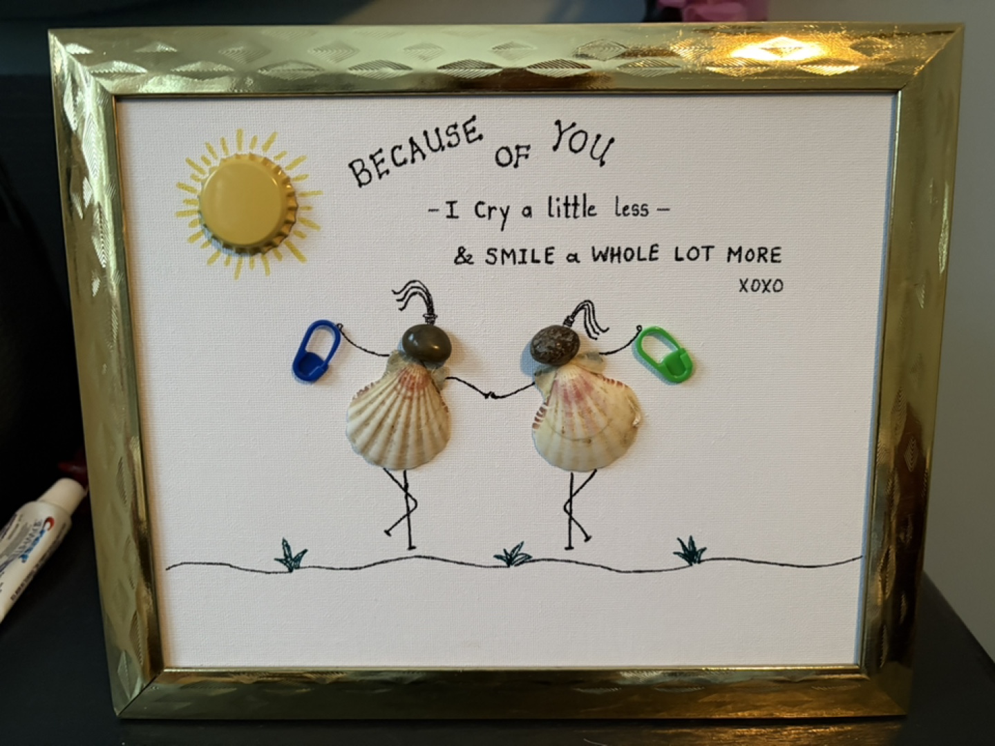 Because of You Upcycled Art