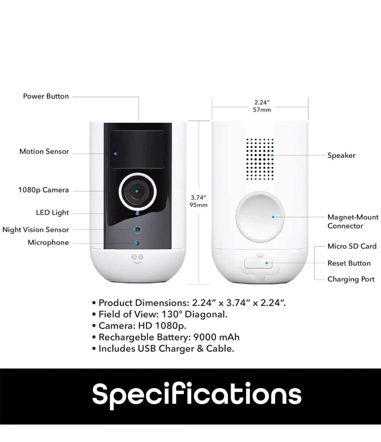 Geeni Battery Powered Security Camera image indicator(6)