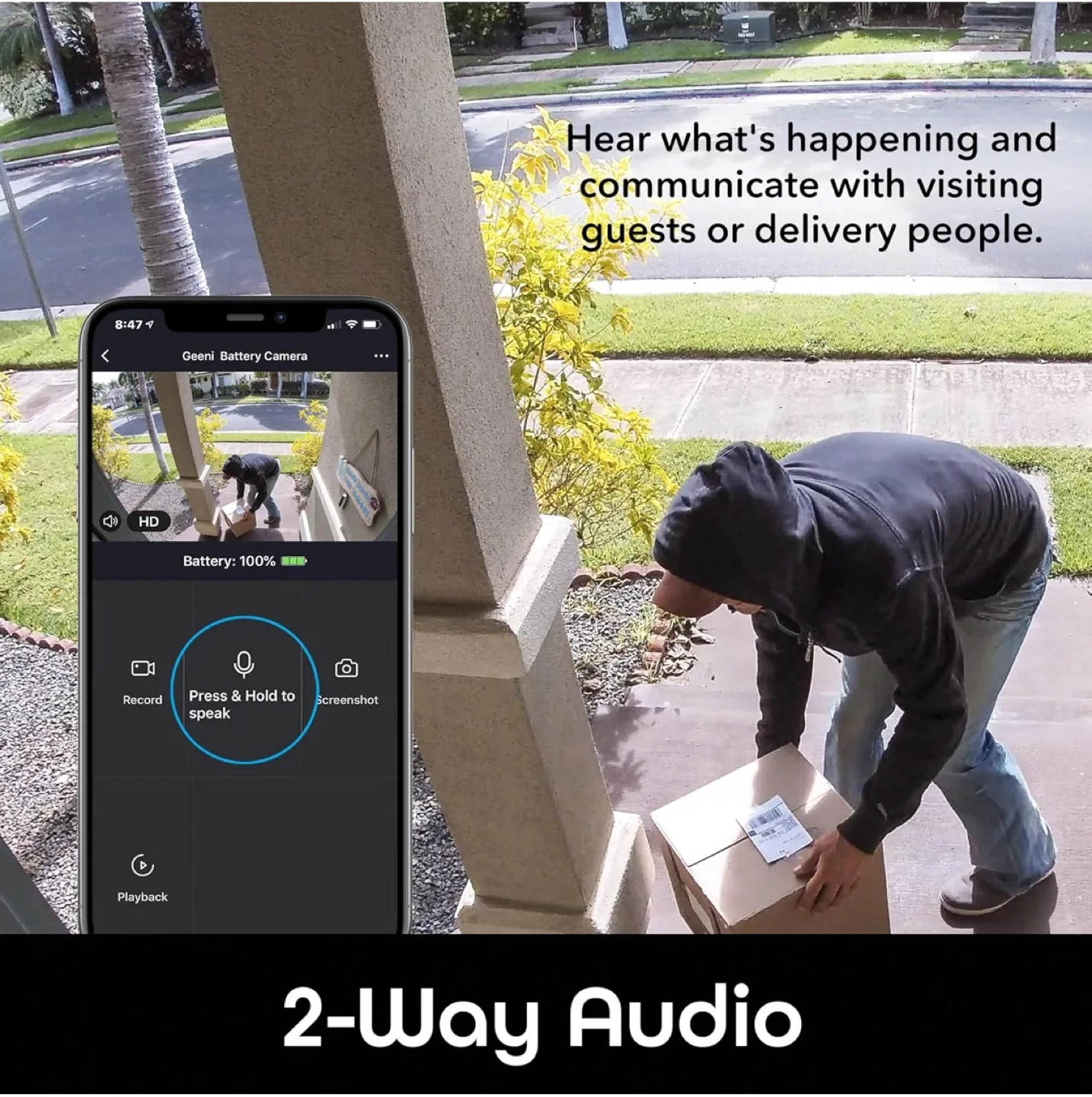 Geeni Battery Powered Security Camera image indicator(5)