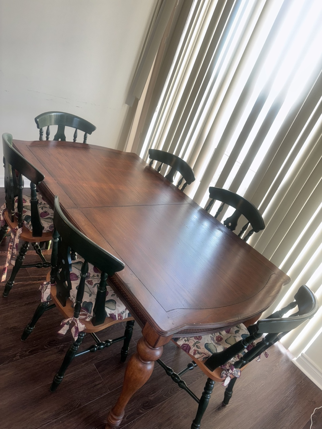 Wooden Dining Table and Chairs Set
