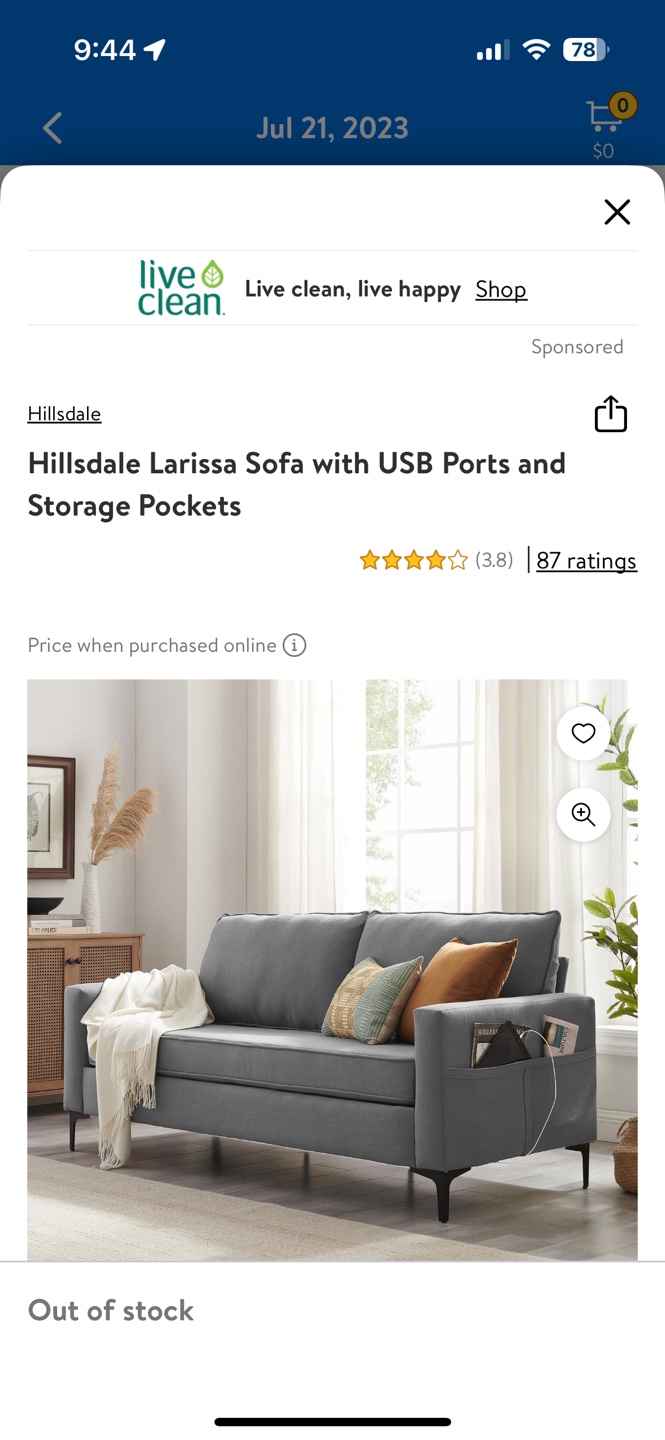 Hillsdale Larissa Sofa