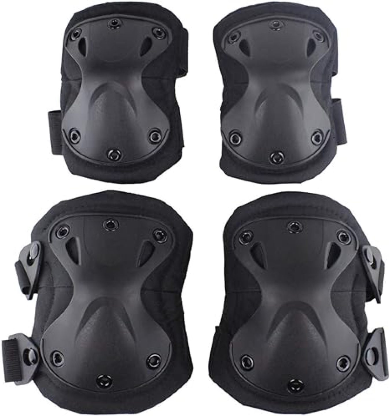 Scout Hawk Tactical Combat Knee And Elbow Protective Pads Set