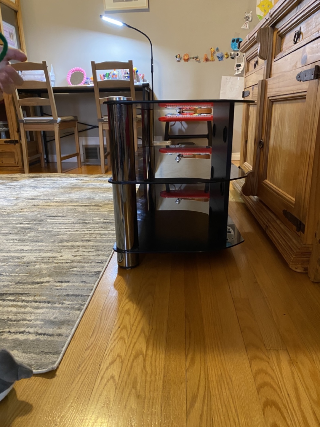 Black Glass TV Stand - photo 3