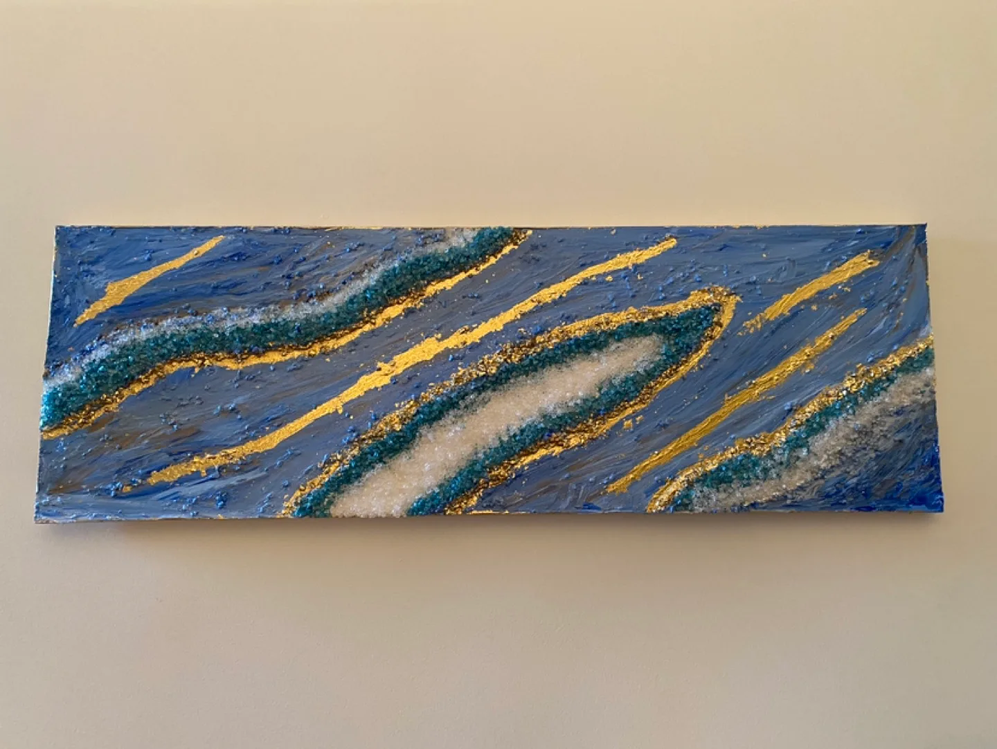 Blue and Gold Abstract Painting image indicator(2)