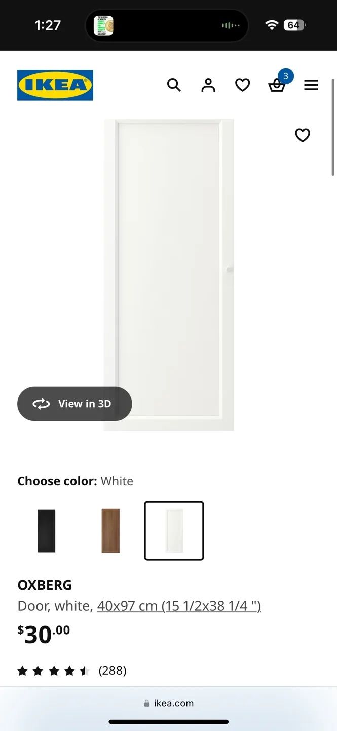 IKEA OXBERG Cabinet Door with Hardware image indicator(2)