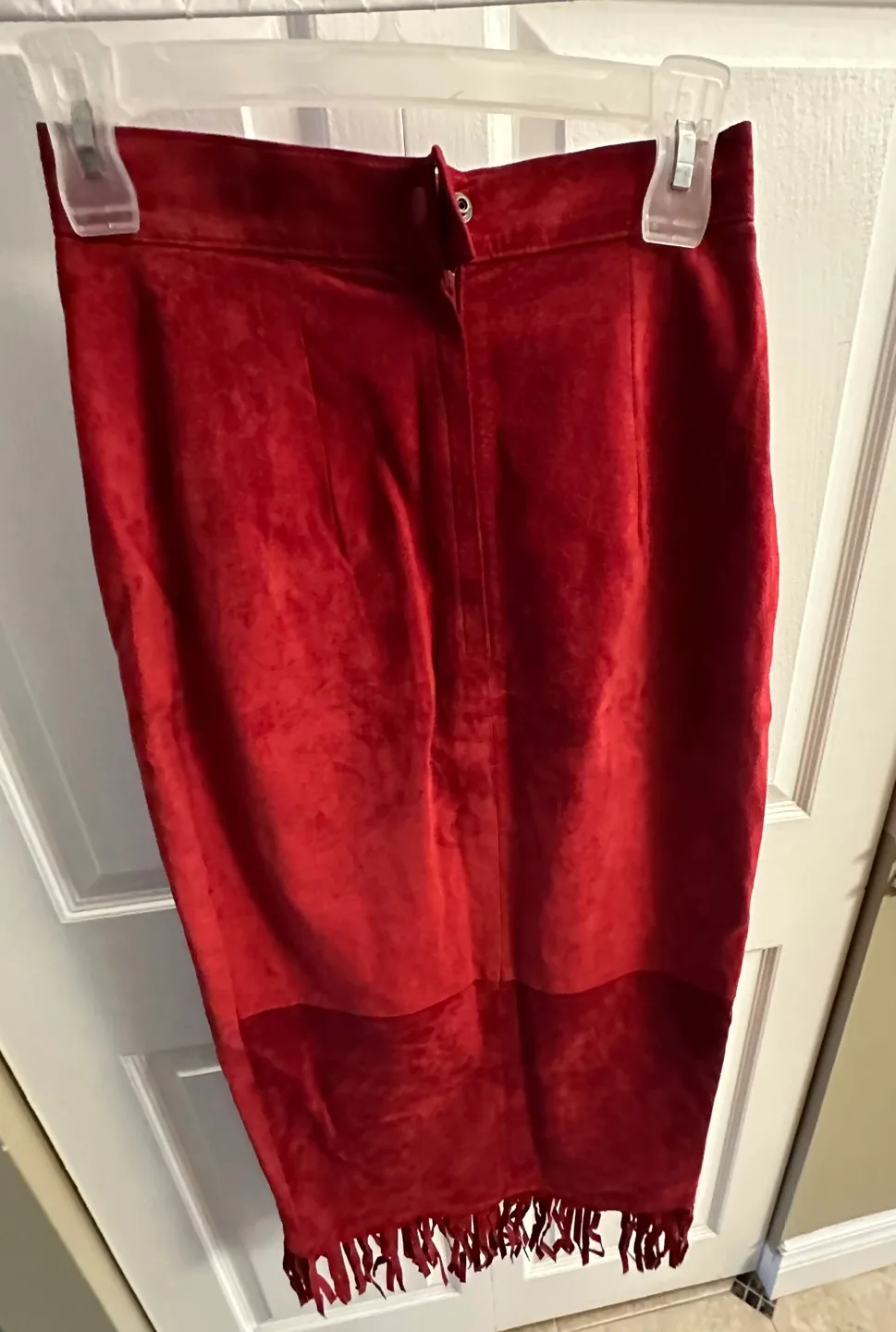 Danier Suede Skirt with Fringe image indicator(2)