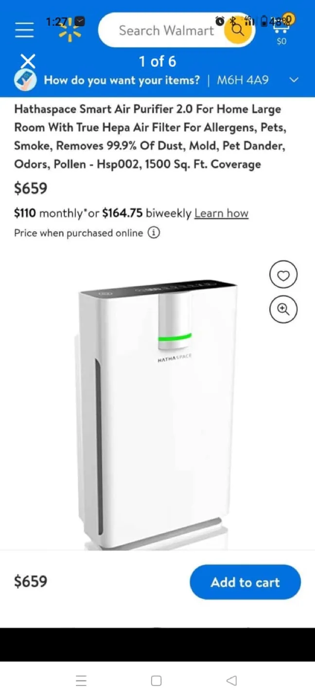 Hathaspace Air Purifier image indicator(6)