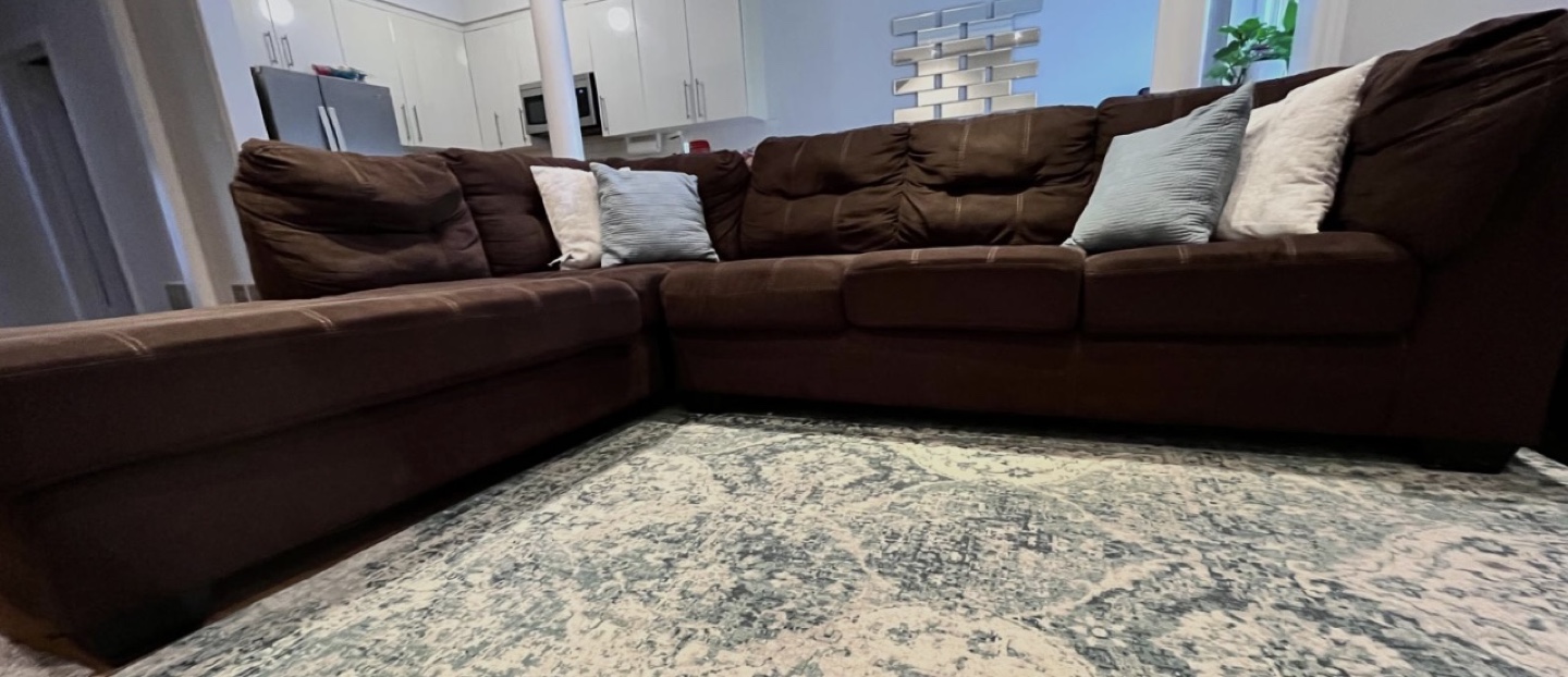 Brown Sectional Sofa - photo 3