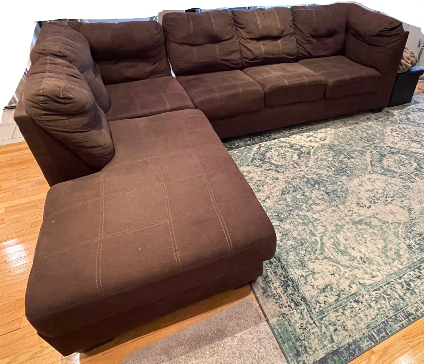 Brown Sectional Sofa - photo 2