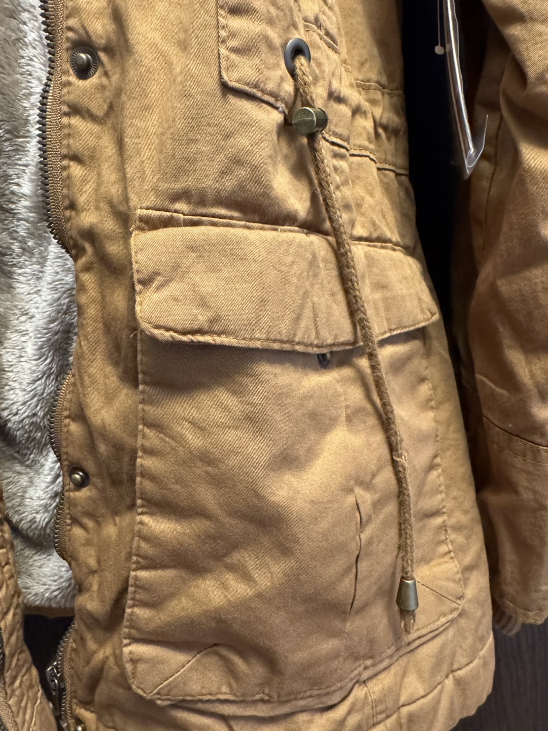 YMI Women's Brown Winter Parka with Fur Hood - photo 3
