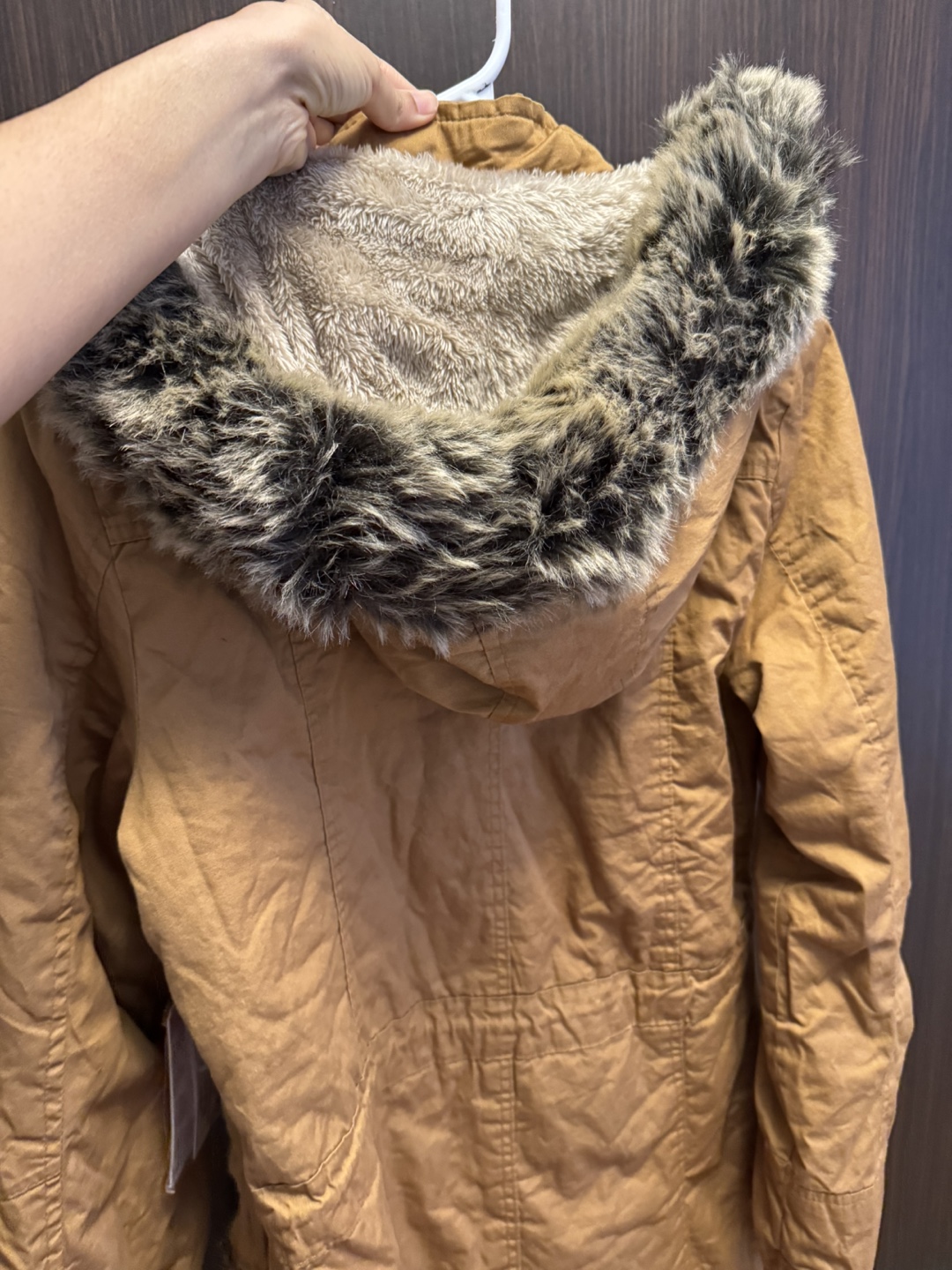 YMI Women's Brown Winter Parka with Fur Hood - photo 4