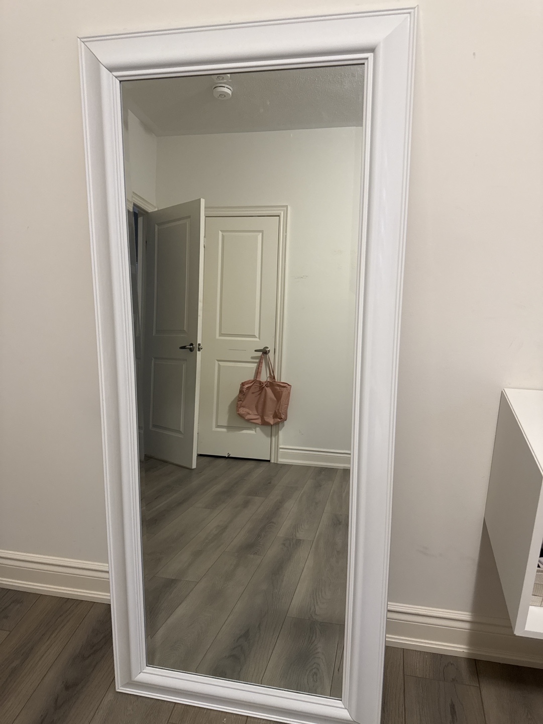 White Framed Mirror