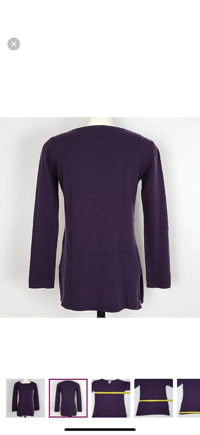 Bartolini Purple Sweater merino wool image indicator(2)