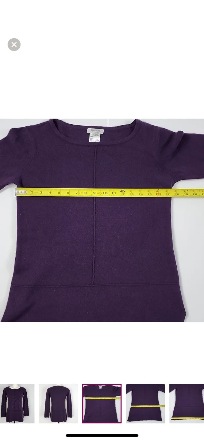 Bartolini Purple Sweater merino wool image indicator(4)
