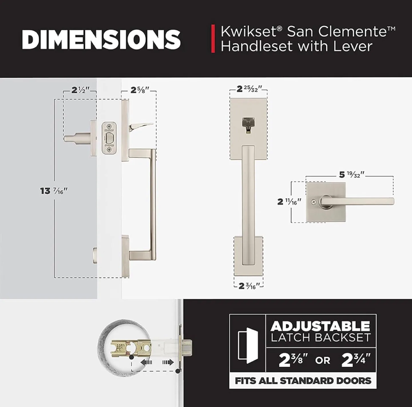 Kwikset Signature Series Door Handle Set image indicator(7)