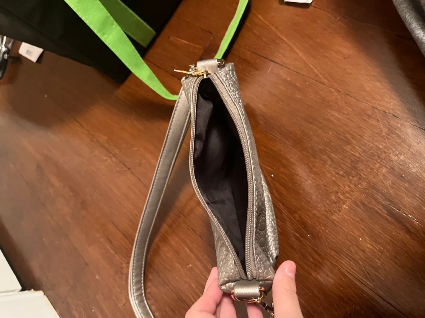 Silver Crossbody Bag #freecycle image indicator(2)