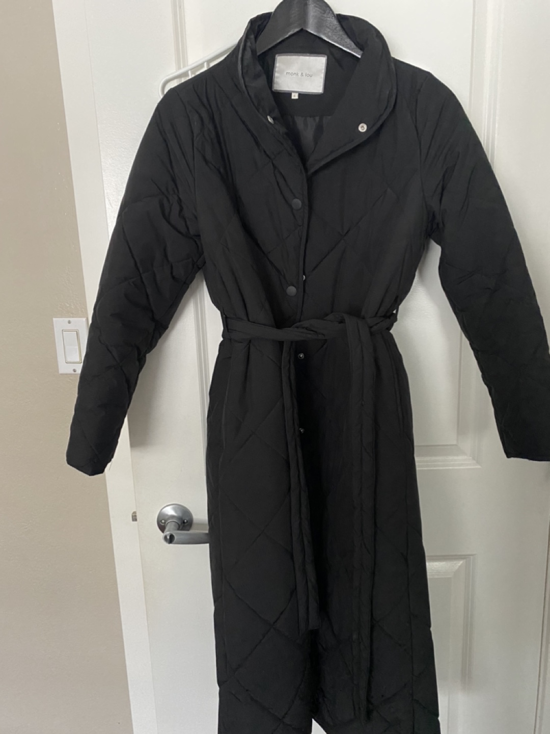 Monk & Lou Black Puffer Coat - photo 2