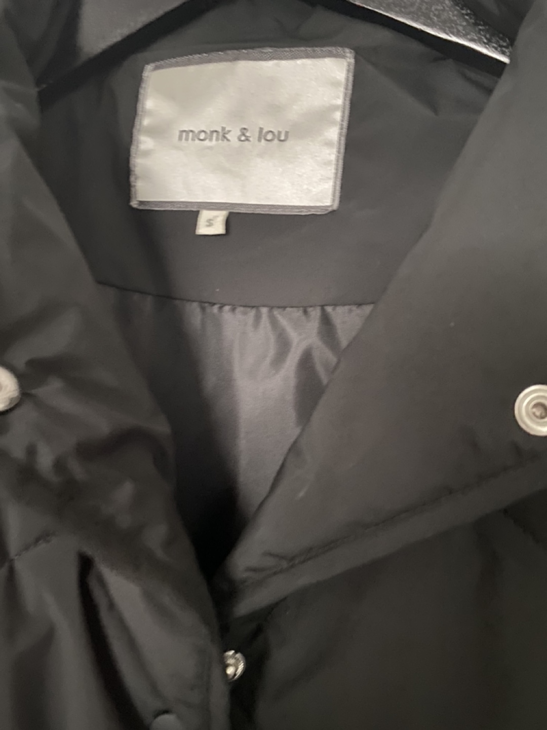 Monk & Lou Black Puffer Coat - photo 4