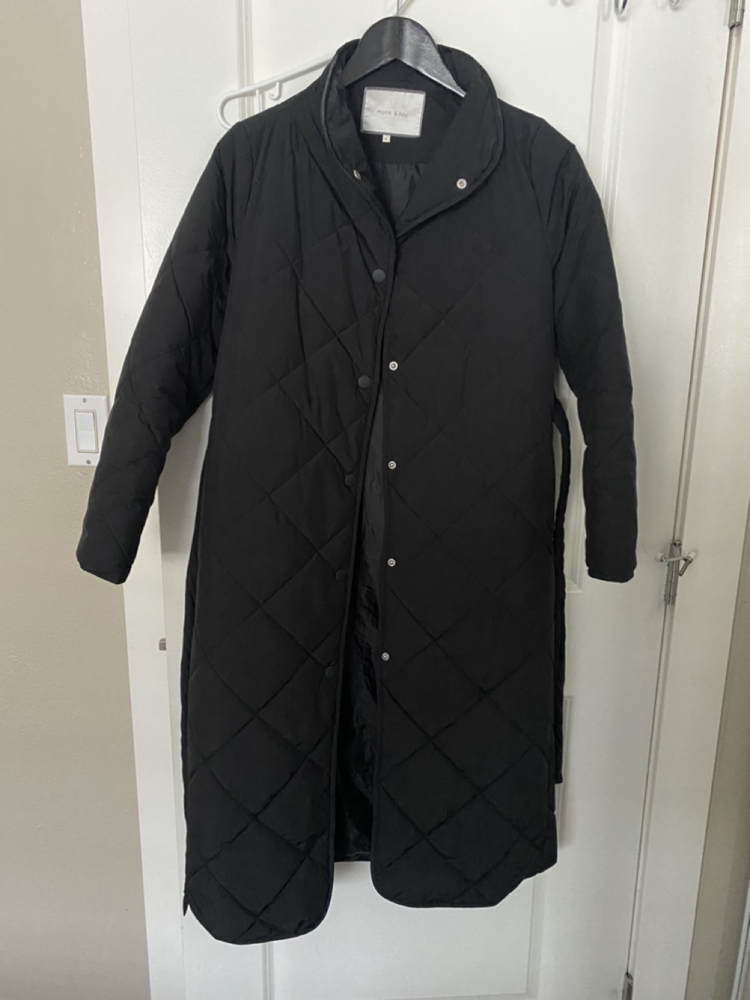 Monk & Lou Black Puffer Coat - photo 3