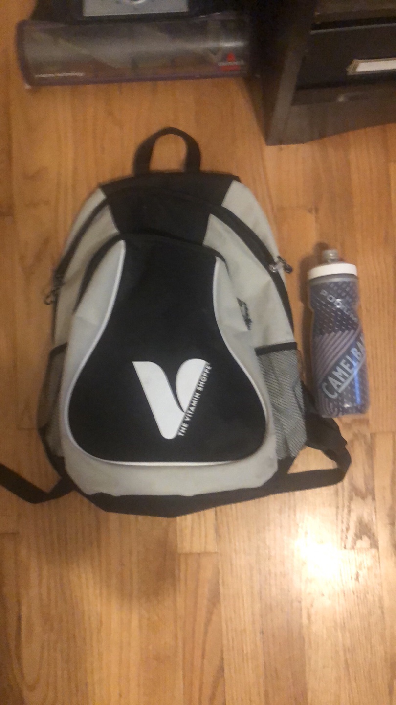 The Vitamin Shoppe Backpack with water bottle