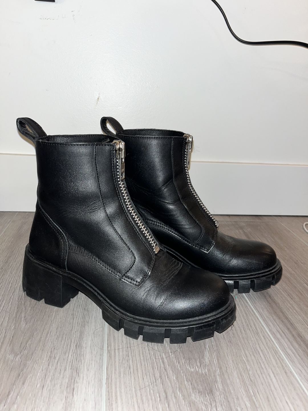 Steve Madden Black Leather Boots - photo 2