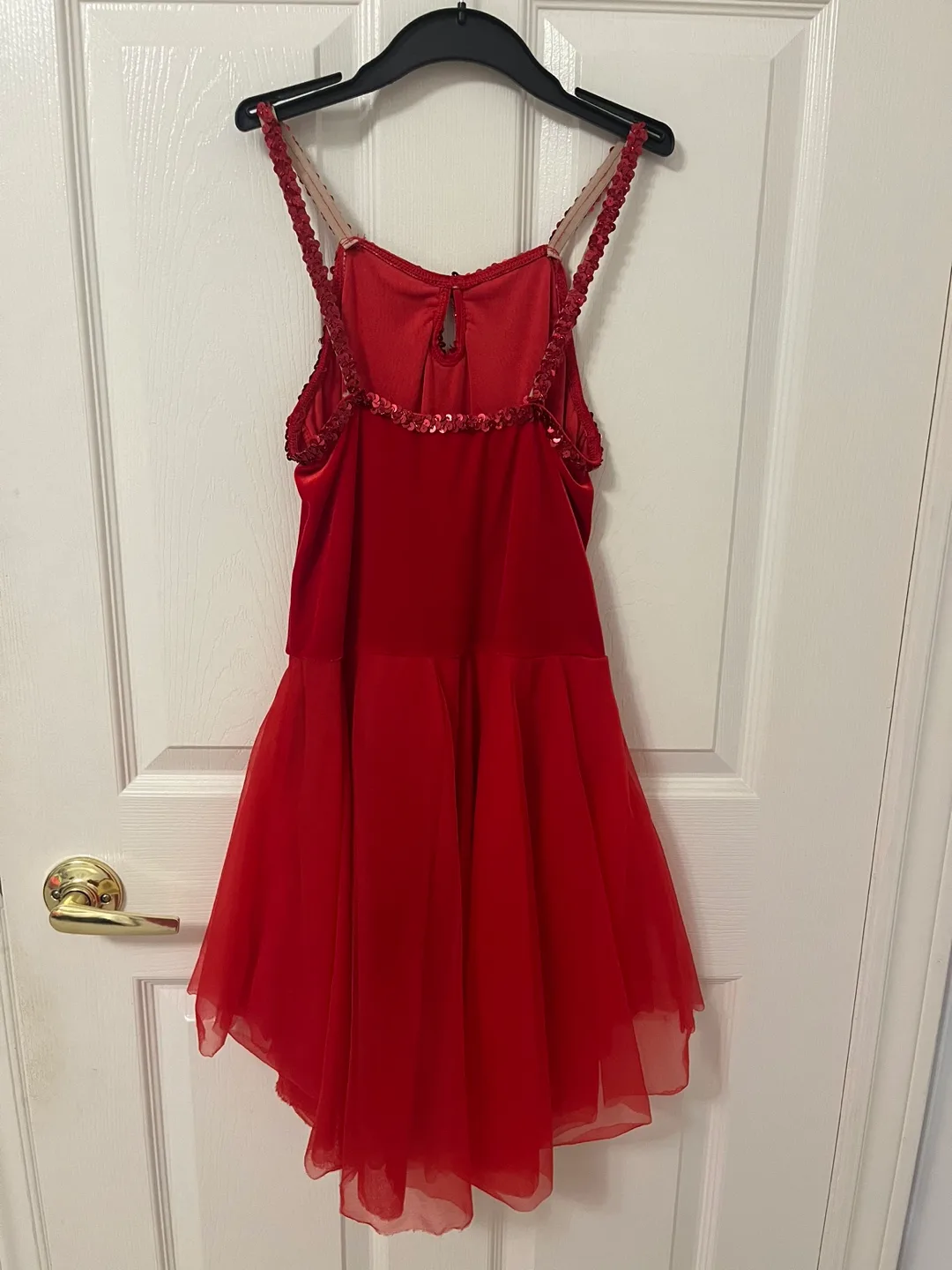 Red flowy Dress image indicator(2)