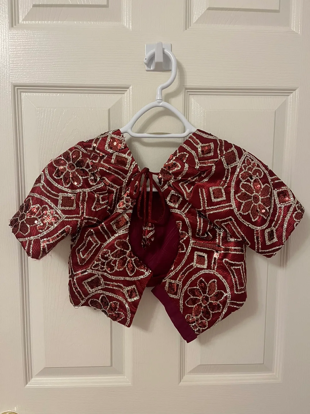 Gold and Burgundy Blouse Set image indicator(5)