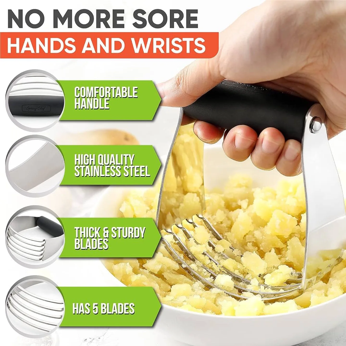 Pastry Cutter, Stainless Steel,  Black Handle image indicator(6)