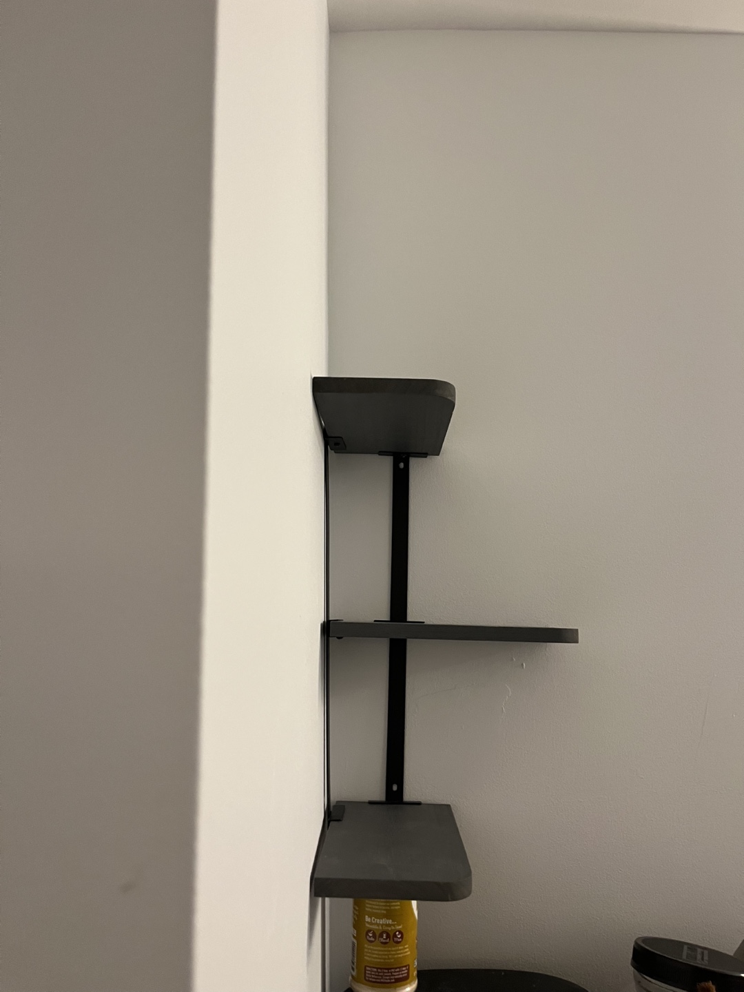 Gray Corner Shelf Unit - photo 4