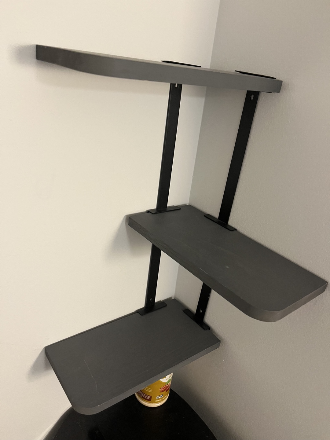 Gray Corner Shelf Unit - photo 3